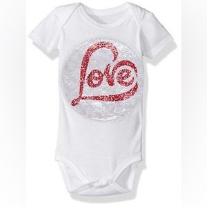 Custom Sequin Baby Bodysuit, 9-12M